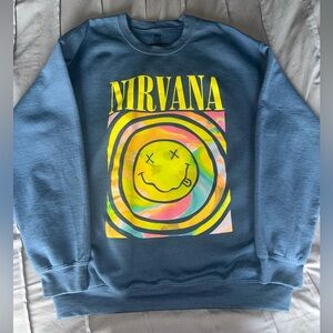 NIRVANA Multicolor Graphic Crewneck Sweater
